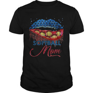 Softball Mom Lips Color Shirt